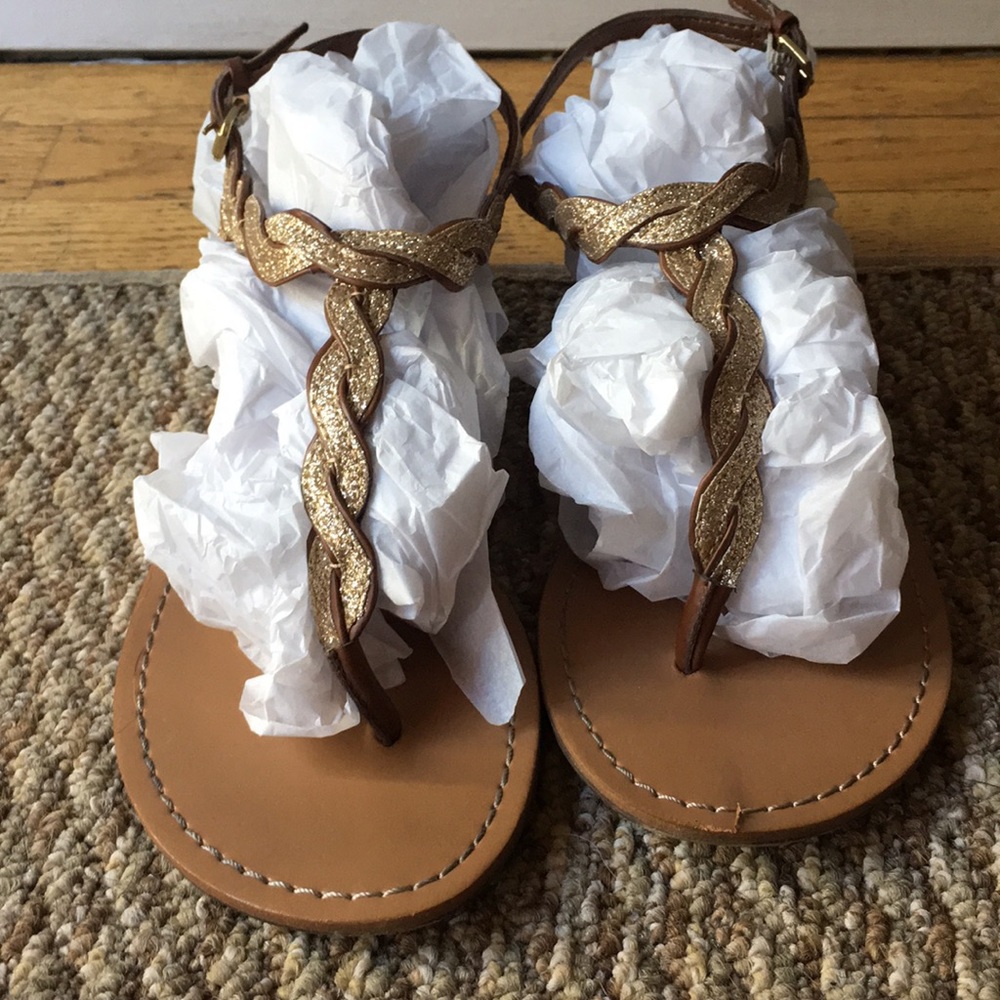 Gold sandals